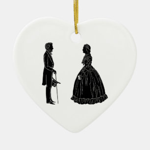 Invitation Postcard Ceramic Ornament