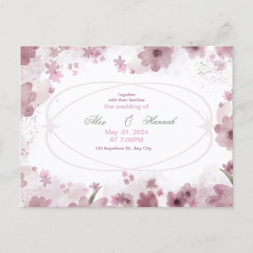 Invitation Postcard_Wedding invitation