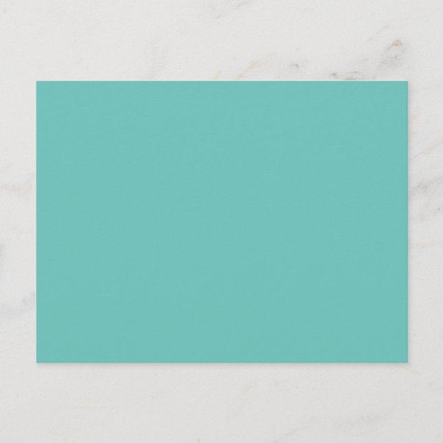 Invitation Postcards | Turquoise Minimalist Design (Front)