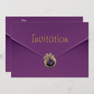 Invitation Purple Velvet Jewel