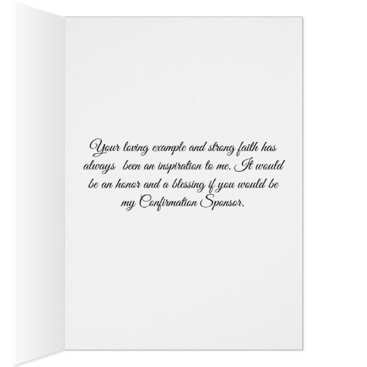 Invitation Request Confirmation Sponsor Crucifix (Inside (Right))