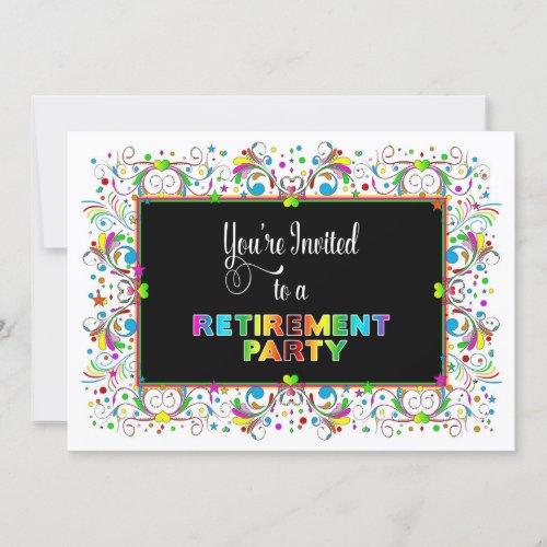 Invitation Retirement Party Vivid ColorsDesign Invitation