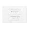Invitation RSVP Card | Basic