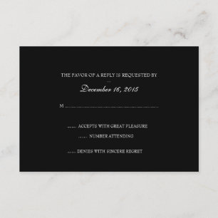 Invitation RSVP Card Basic-b