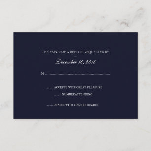 Invitation RSVP Fine Wine dbl