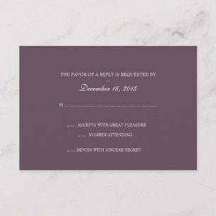 Invitation RSVP Fine Wine pu