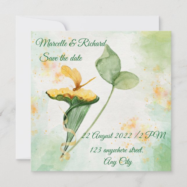 Invitation save the date  (Front)