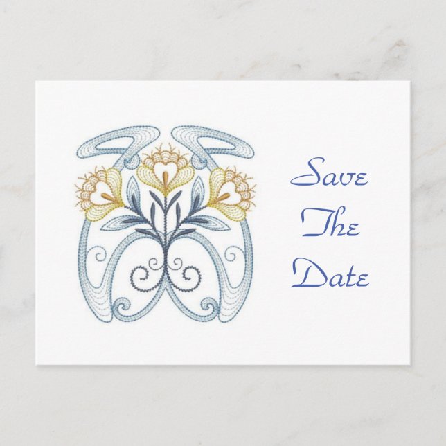 Invitation Save the Date: Art Nouveau (Front)
