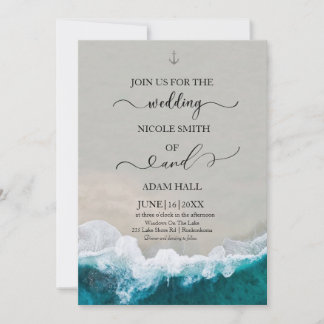 Invitation Sea/Wave Wedding