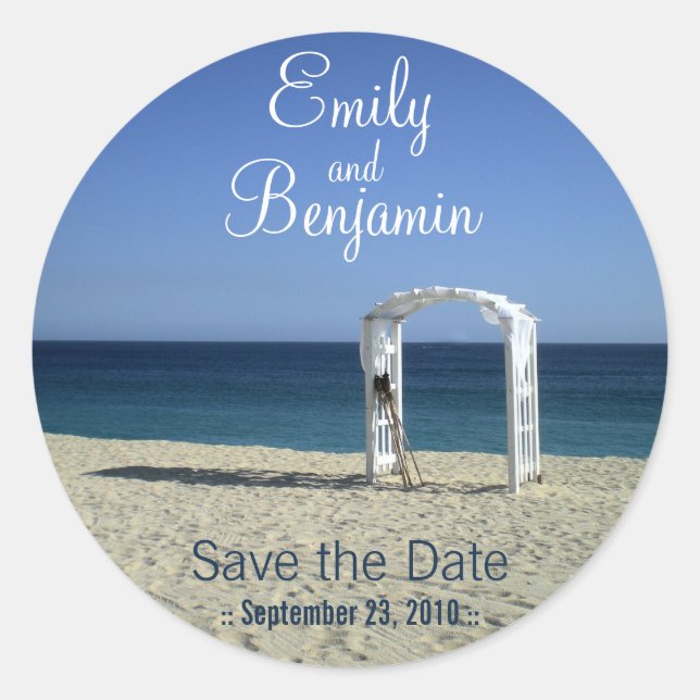 Invitation Seal - Destination Beach Wedding :: 01 (Front)