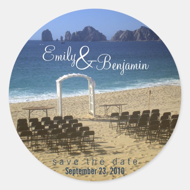 Invitation Seal - Destination Beach Wedding :: 02 (Front)