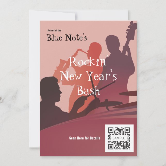 Invitation Template Event Jazz Band (Front)