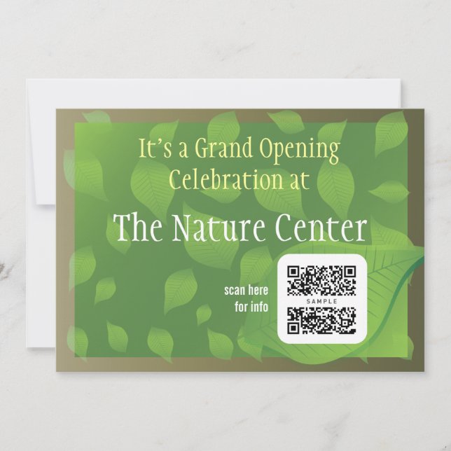 Invitation Template Nature Center (Front)