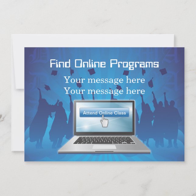 Invitation Template Online Degrees (Front)