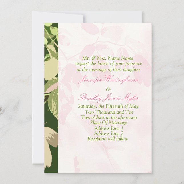 Invitation Templates Wedding (Front)