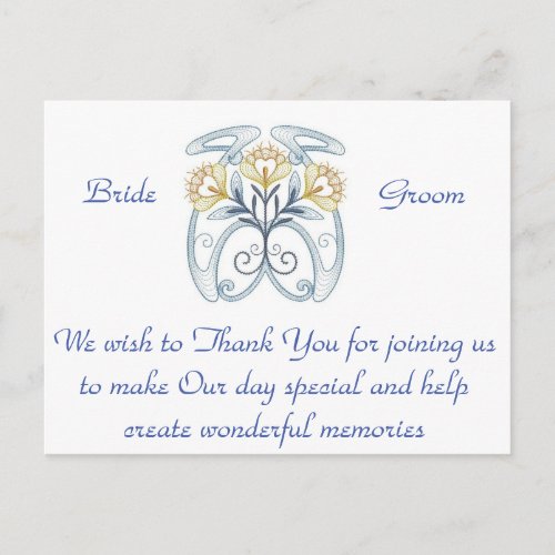 Invitation Thank You Card Simpley Stylish Postcard