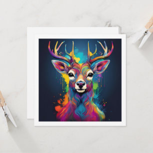 Invitation - The Colorful Deer