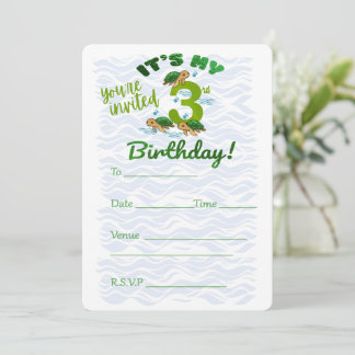 Invitation Third Birthday