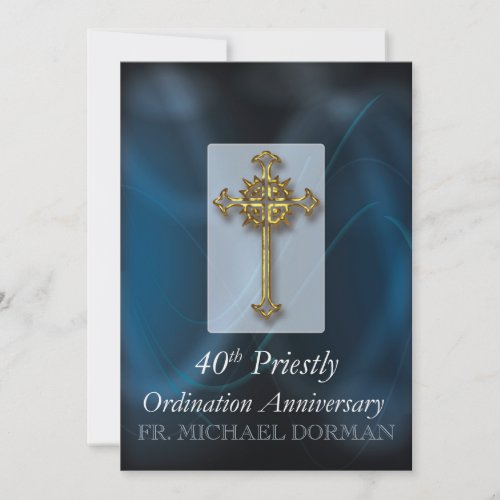 Invitation to 40th Ordination Anniversary Custom N