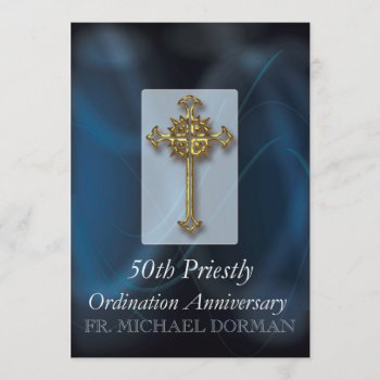 Invitation To 50th Ordination Anniversary Custom N by Religious_SandraRose at Zazzle
