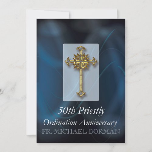 Invitation to 50th Ordination Anniversary Custom N