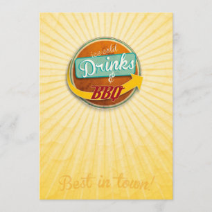 Invitation to a 50s-style BBQ