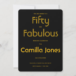 Invitation to a 50th Birthday Party