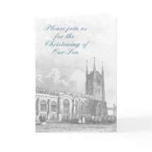 Invitation to a Christening-For a boy.