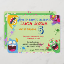 Invitation to a Monster Bash Celebration