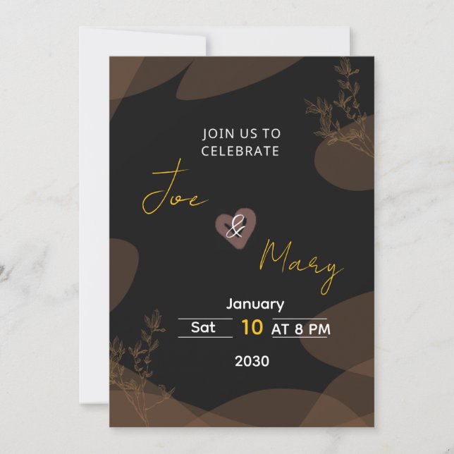 Invitation to a wedding You Card (Front)