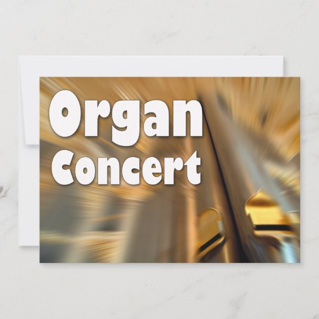 Invitation to an organ concert - Sydney pipes (Front)