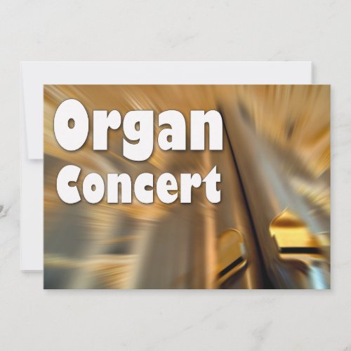 Invitation to an organ concert _ Sydney pipes
