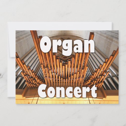 Invitation to an organ concert _ Ulm pipes