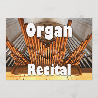 Invitation to an organ recital - Ulm pipes