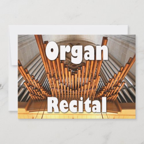 Invitation to an organ recital _ Ulm pipes