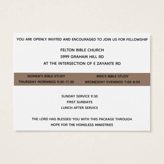 Invitation to Christ (Back)