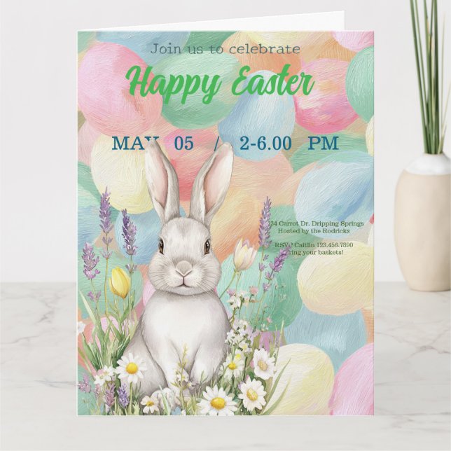 invitation to Easter with Peter Rabbit (Front)