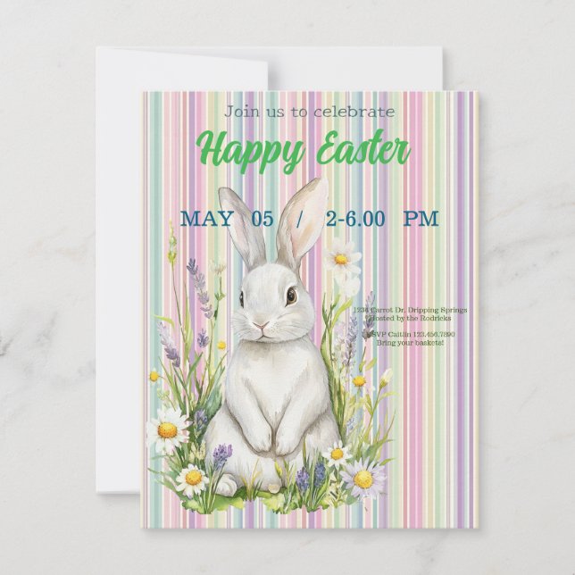 invitation to Easter with Peter Rabbit (Front)