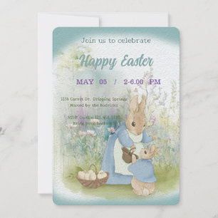 invitation to Easter with Peter Rabbit