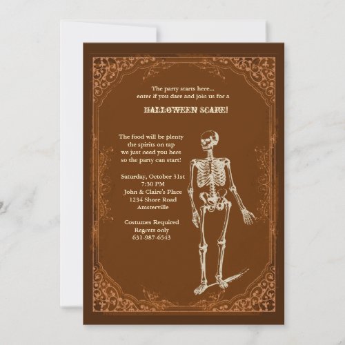 Invitation to Party Halloween Style