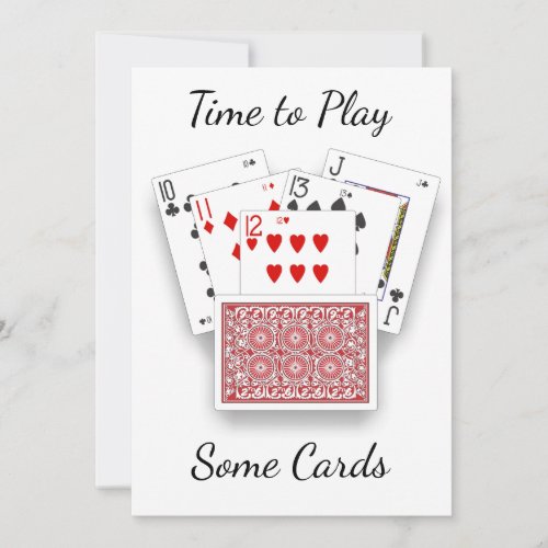 INVITATION TO PLAY CARDS INVITATION