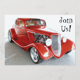 Invitation to Retirement Party, Birthday, Car Show