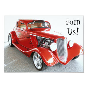 Classic Car Invitations | Zazzle