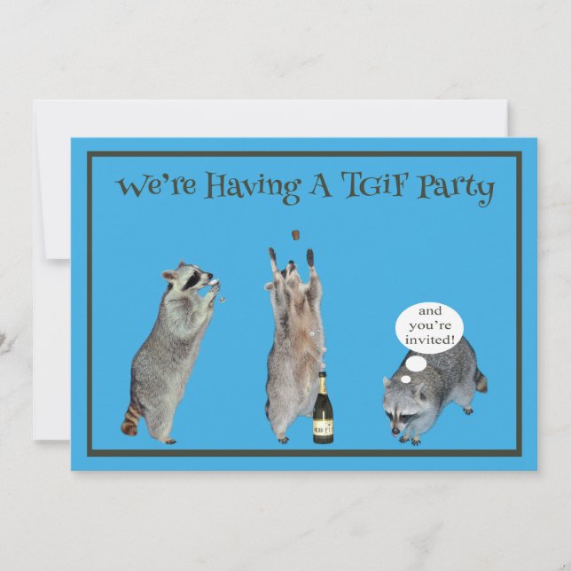 Invitation to Thank God It's Friday Party (Front)