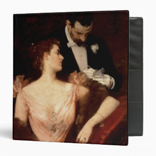 Invitation to the Waltz, 1895 (oil on canvas) 3 Ring Binder
