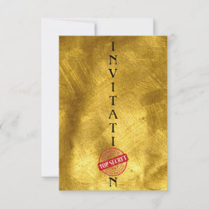 Invitation Top Secret Gentlemen Corporate