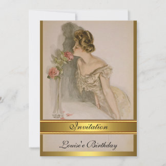 Invitation Vintage Floral Any ocassion