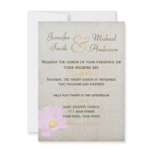 Invitation Vintage Paper Simple Wedding