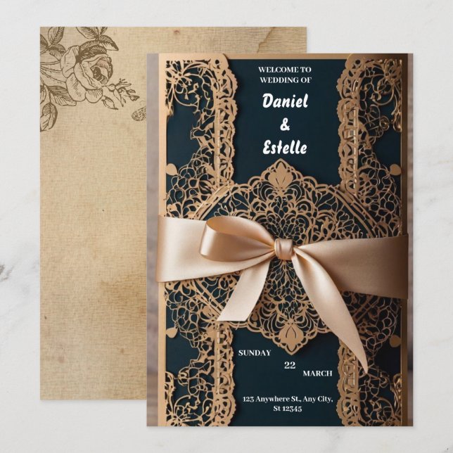 Invitation wedding (Front/Back)