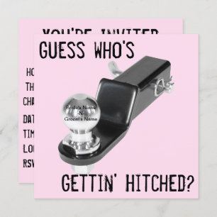 Invitation - Wedding - "Hitched"